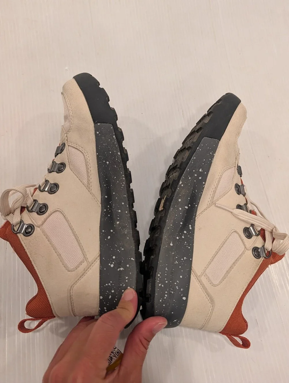 REI Co-op Trailmade Waterproof Beige and Rust Hiking Boots Sneakers Size 8 Women